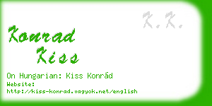 konrad kiss business card